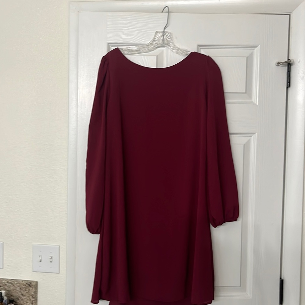 Burgundy dress